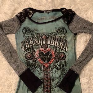 Crash and burn long sleeve shirt